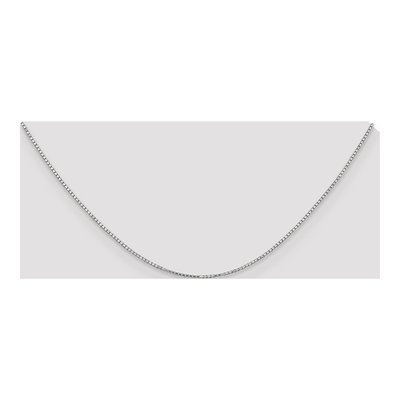 10K White Gold 1.1mm Box Chain – view 4