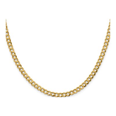 10K Yellow Gold 4.7mm Flat Cuban Chain – view 2