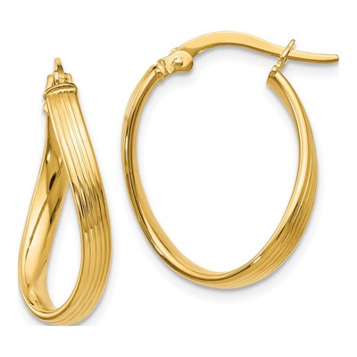 10K Yellow Gold Hoop Earrings