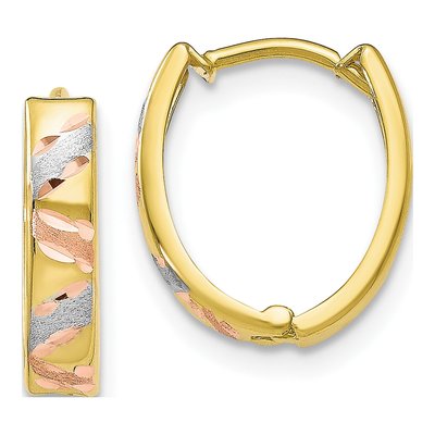 10K Yellow Gold Huggie Hoop Earrings