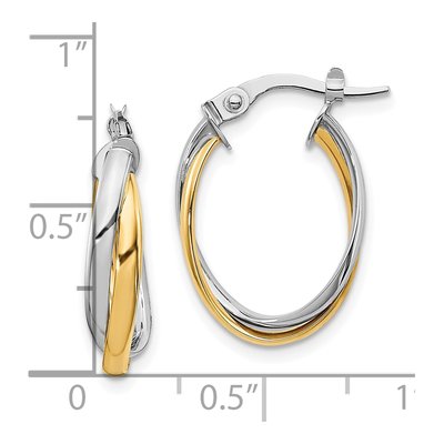 10K Yellow Gold Hoop Earrings – view 5
