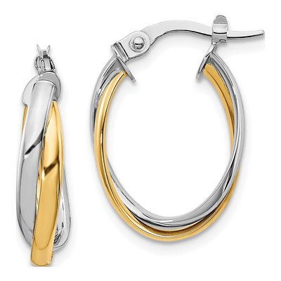10K Yellow Gold Hoop Earrings