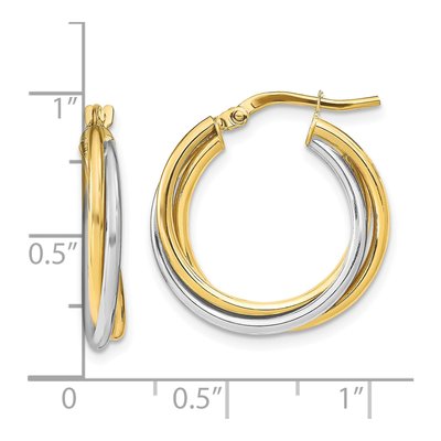 10K Yellow Gold Hoop Earrings – view 5