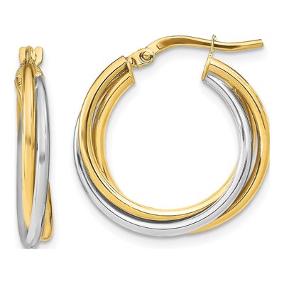 10K Yellow Gold Hoop Earrings
