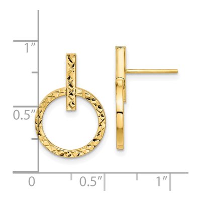 10K Yellow Gold Dangle Earrings – view 5