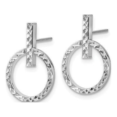 10K Yellow Gold Dangle Earrings – view 3