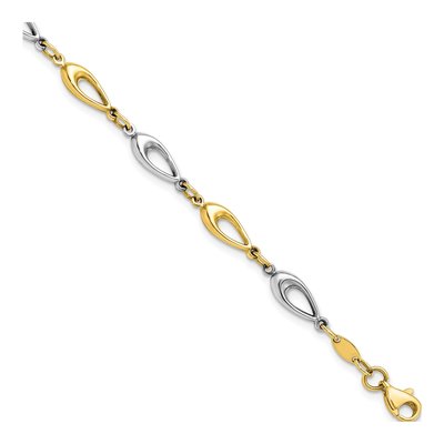 10K Two-Tone Gold Bracelet