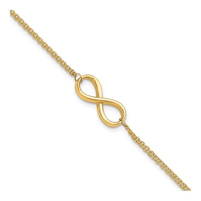10K Yellow Gold Infinity Bracelet
