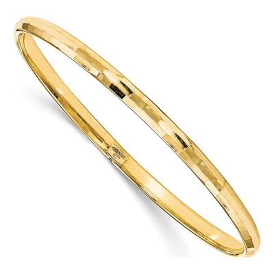10K Yellow Gold Slip-On Bangle Bracelet