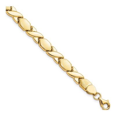 10K Yellow Gold 7mm Fancy Bracelet