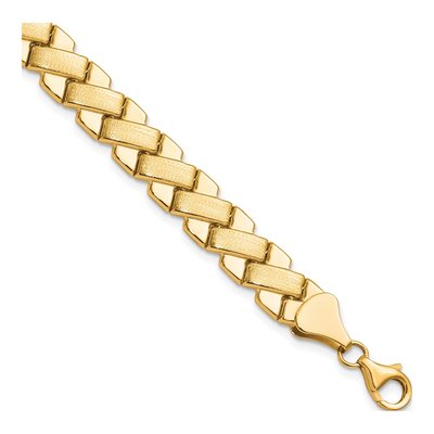 10K Yellow Gold Fancy Link Bracelet