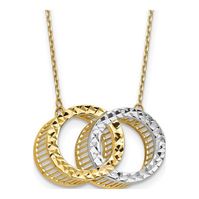 10K Yellow Gold Diamond-Cut Necklace