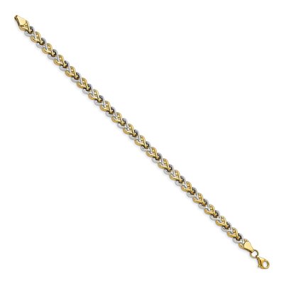 10K Yellow Gold Diamond-Cut Bracelet – view 2