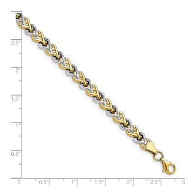 10K Yellow Gold Diamond-Cut Bracelet – view 4