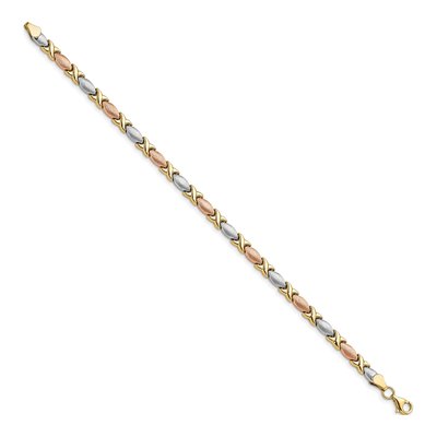10K Tri-Color Gold Bracelet – view 2