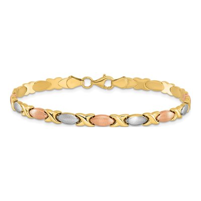 10K Tri-Color Gold Bracelet – view 3