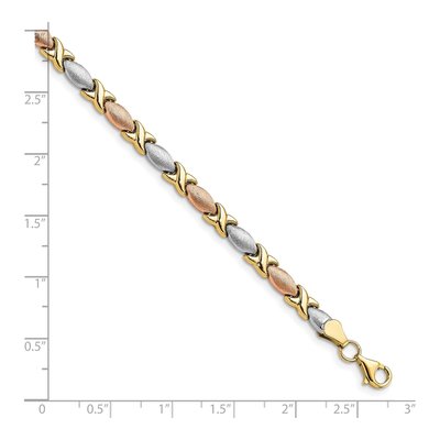 10K Tri-Color Gold Bracelet – view 4