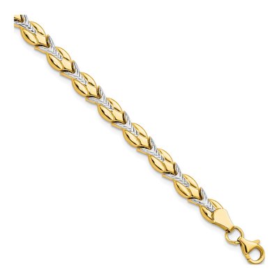 10K Yellow Gold Diamond-Cut Bracelet