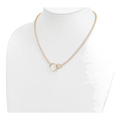 10K Yellow Gold Rolo Link Necklace – view 5