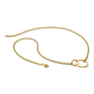 10K Yellow Gold Rolo Link Necklace – view 6