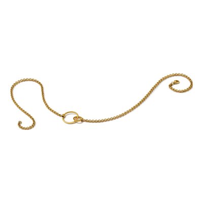 10K Yellow Gold Rolo Link Necklace – view 7