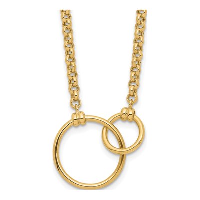 10K Yellow Gold Rolo Link Necklace