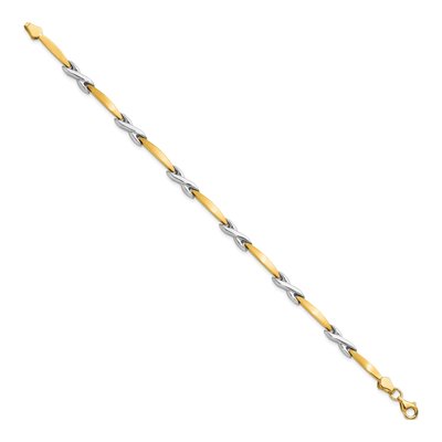 10K Two-Tone Gold Bracelet – view 2