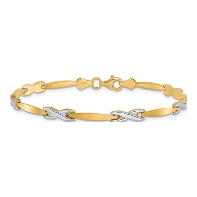 10K Two-Tone Gold Bracelet – view 3
