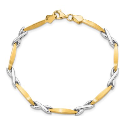 10K Two-Tone Gold Bracelet – view 5