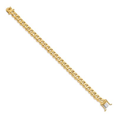 10K Yellow Gold 8.5mm Curb Chain Anklet – view 3
