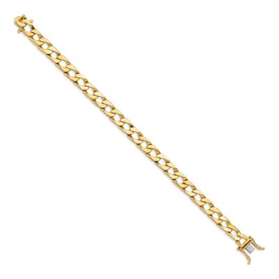 10K Yellow Gold 7.9mm Curb Link Bracelet – view 3