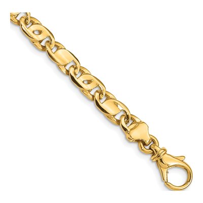 10K Yellow Gold 5.8mm Fancy Link Chain Bracelet