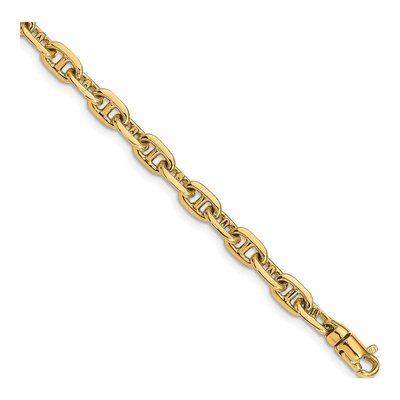 10K Yellow Gold 5.1mm Fancy Link Bracelet