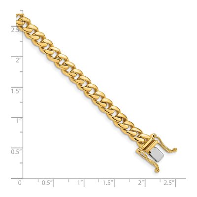 10K Yellow Gold 5.7mm Miami Cuban Chain Bracelet – view 2