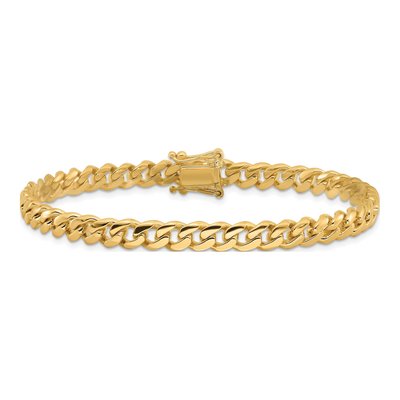 10K Yellow Gold 5.7mm Miami Cuban Chain Bracelet – view 4