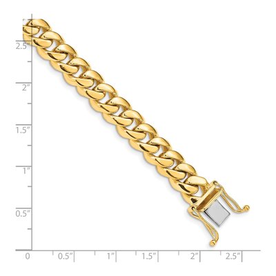 10K Yellow Gold 8.7mm Miami Cuban Chain Bracelet – view 2