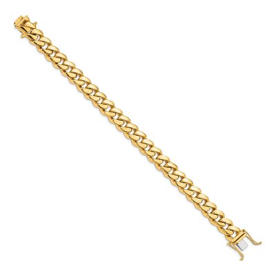 10K Yellow Gold 10.7mm Miami Cuban Chain Bracelet – view 3