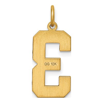 10K Yellow Gold Diamond-Cut Number 3 Charm – view 5