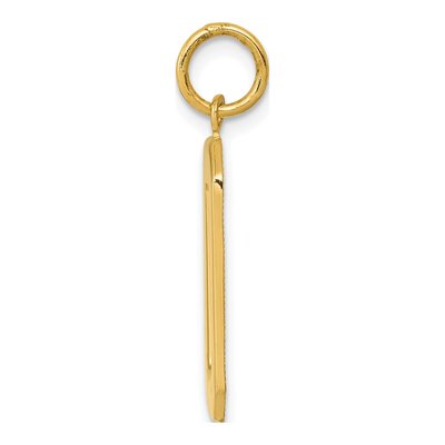 10K Yellow Gold Number 0 Charm – view 3