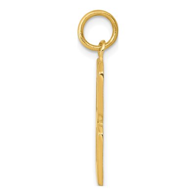 10K Yellow Gold Large Number 8 Charm – view 3