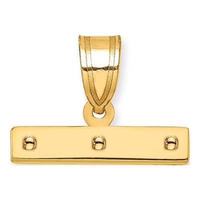 10K Yellow Gold Large Top Pendant – view 4