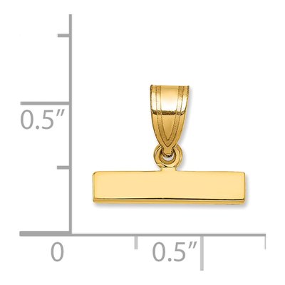 10K Yellow Gold Large Top Pendant – view 5