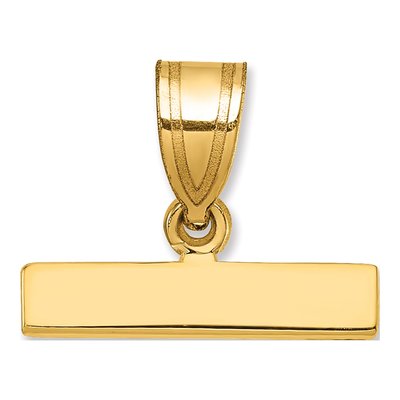 10K Yellow Gold Large Top Pendant