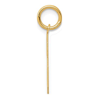 10K Yellow Gold Number 6 Charm – view 3