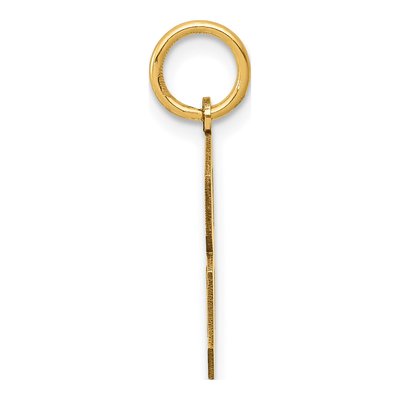 10K Yellow Gold Number 8 Pendant – view 3