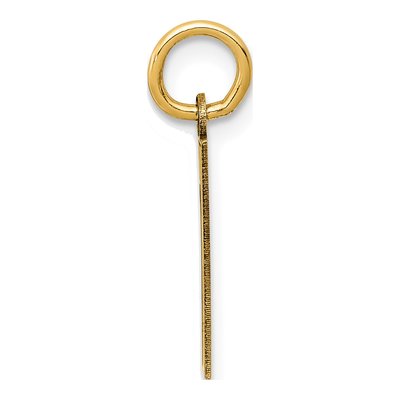 10K Yellow Gold Small Number 1 Charm – view 3