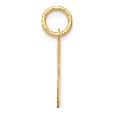 10K Yellow Gold Small Number 3 Pendant – view 3