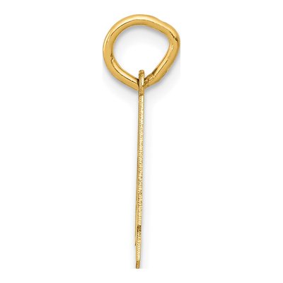 10K Yellow Gold Small Number 4 Pendant – view 3