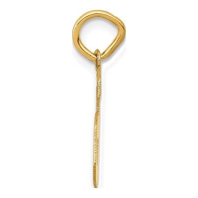 10K Yellow Gold Small Number 6 Charm – view 3
