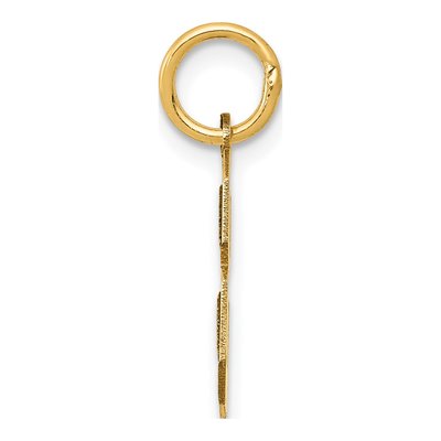 10K Yellow Gold Small Number 8 Pendant – view 3
